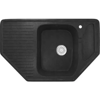 Кухонная мойка Mixline ML-GM24 антрацит 343 (4660105233725)