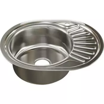 Кухонная мойка Mixline Врезная 45х57 с сифоном, нержавеющая сталь 0,6мм (4630030632177)