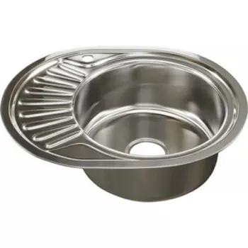 Кухонная мойка Mixline Врезная 45х57 с сифоном, нержавеющая сталь 0,6мм (4630030632207)