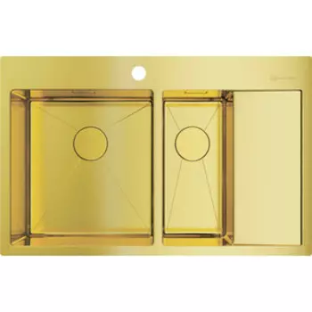 Кухонная мойка Omoikiri Akisame 78-2 LG-L светлое золото (4973087)