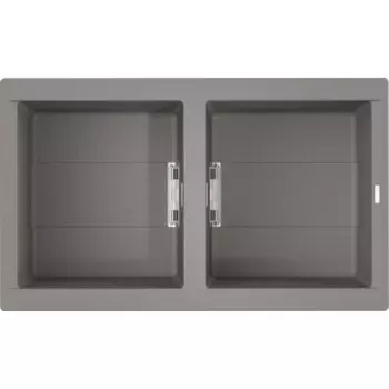 Кухонная мойка Omoikiri Banzen 86-2 GR leningrad grey (4993318)