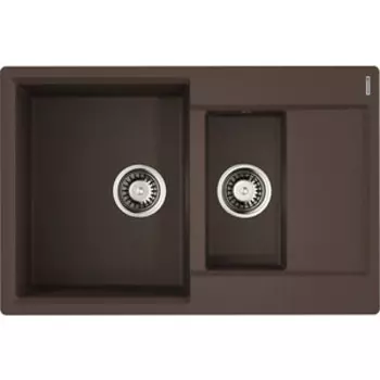 Кухонная мойка Omoikiri Daisen 78-2T-DC темный шоколад (4993534)