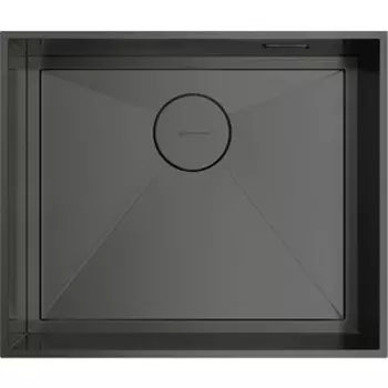 Кухонная мойка Omoikiri Kasen 53-INT-GM вороненая сталь (4993496)