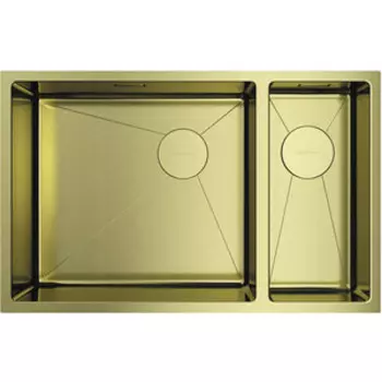 Кухонная мойка Omoikiri Taki 69-2-U/IF-LG-L Side светлое золото (4997051)