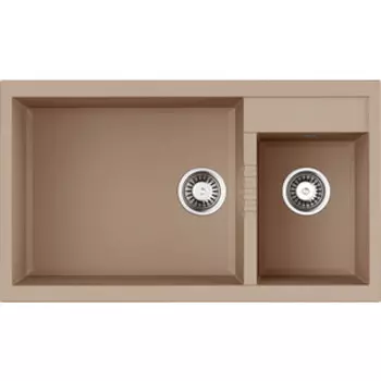 Кухонная мойка Omoikiri Tedori 86-2-LB SA бежевая (4993934)