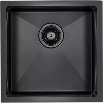 Кухонная мойка Paulmark Aller вороненая сталь PVD (PM904444-GM)