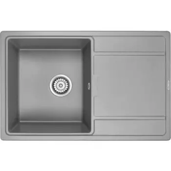 Кухонная мойка Paulmark Flugen 78х50 серый металлик (PM217850-GRM)
