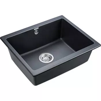 Кухонная мойка Paulmark Gera черный металлик (PM205546-BLM)