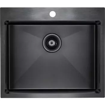 Кухонная мойка Paulmark Isar вороненая сталь (PM805951-GM)