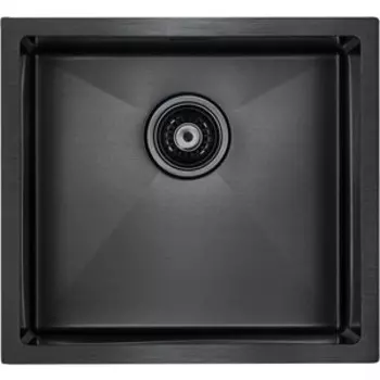 Кухонная мойка Paulmark Weser вороненая сталь PVD (PM804844-GM)