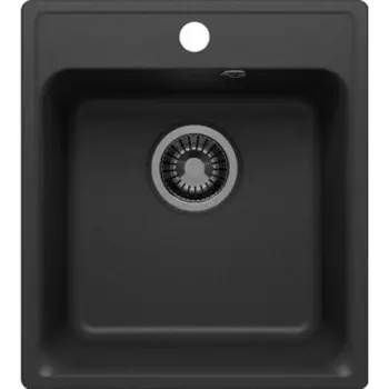 Кухонная мойка Polygran Quartz Bond 430 уголь