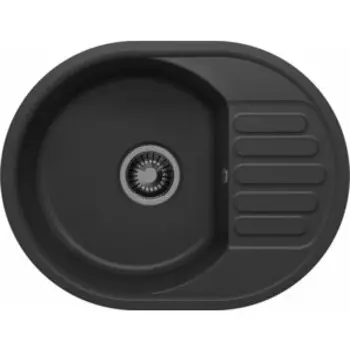Кухонная мойка Polygran Quartz Bond 610 уголь