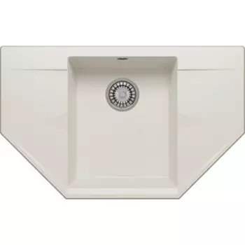 Кухонная мойка Polygran Riff 800 №36 белый хлопок (679092)