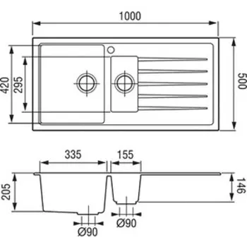 Кухонная мойка TopZero Cindy Ice