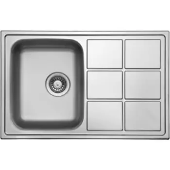 Кухонная мойка TopZero LT 780.500 нержавеющая сталь, полированная