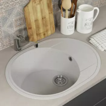 Кухонная мойка Uperwood ECON UPD-107-001 белая матовая