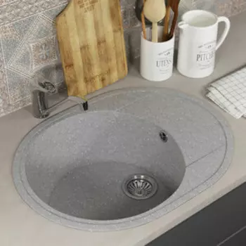 Кухонная мойка Uperwood ECON UPD-107-003 серая матовая