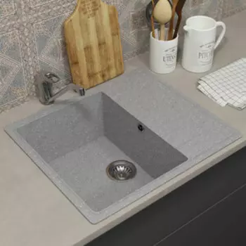 Кухонная мойка Uperwood ECON UPD-201-003 серая матовая