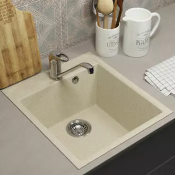 Кухонная мойка Uperwood ECON UPD-404-002 бежевая матовая