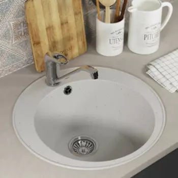 Кухонная мойка Uperwood ECON UPD-405-001 белая матовая