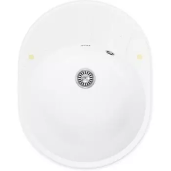 Кухонная мойка ZOX ZX-GM 02 58х46 с крылом, белая (4630085461777)