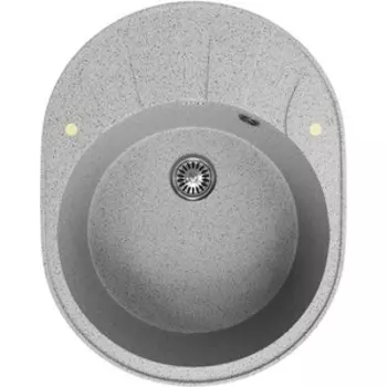 Кухонная мойка ZOX ZX-GM 02 58х46 с крылом, серая (4630085461791)