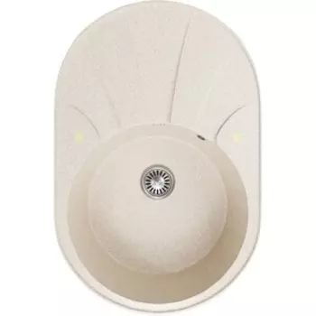 Кухонная мойка ZOX ZX-GM 03 74х48 с крылом, бежевая (4630085461814)