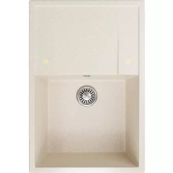 Кухонная мойка ZOX ZX-GM 12 76х51 с крылом, бежевая (4630085462262)