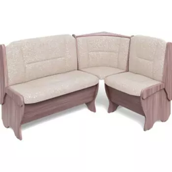 Кухонная скамья Бител Орхидея ясень шимо темный, флок карамель (BTL10000613)