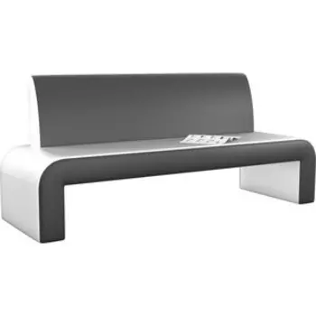 Кухонный диван АртМебель Кармен эко-кожа бело-черный