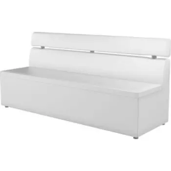 Кухонный диван АртМебель Классик эко-кожа белый