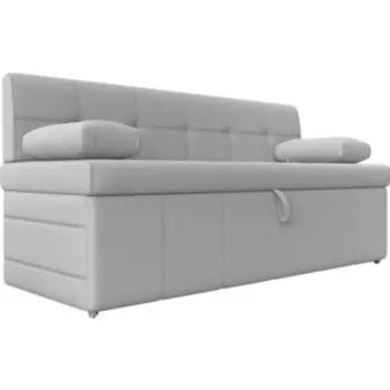 Кухонный диван АртМебель Лео эко-кожа белый