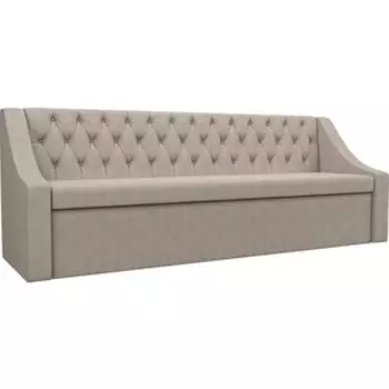 Кухонный диван АртМебель Мерлин рогожка бежевый прямой