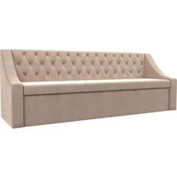 Кухонный диван АртМебель Мерлин велюр бежевый прямой