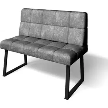 Кухонный Диван Бител Реал 1100 (Велюр Графит, Черный Муар) (BIT001330)