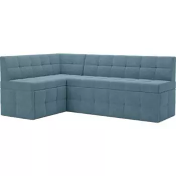 Кухонный диван Mebel Ars Атлантис левый угол (голубой - Luna 089) 212х84х135 см