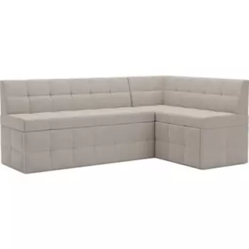 Кухонный диван Mebel Ars Атлантис правый угол (бархат бежевый STAR VELVET 6 LIGHT Beige) 190х84х120 см