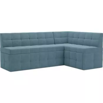 Кухонный диван Mebel Ars Атлантис правый угол (голубой - Luna 089) 190х84х120 см