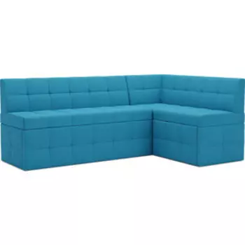 Кухонный диван Mebel Ars Атлантис правый угол (синий) 190х84х120 см