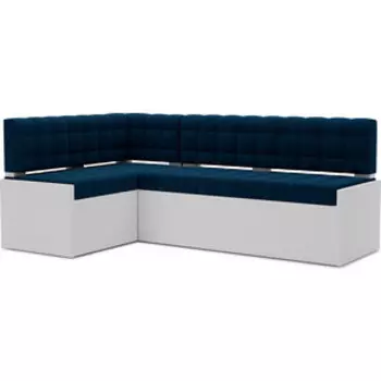 Кухонный диван Mebel Ars Ганновер левый угол (темно-синий - Luna 034) 208х82х133 см