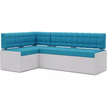 Кухонный диван Mebel Ars Ганновер левый угол (синий) 208х82х133 см