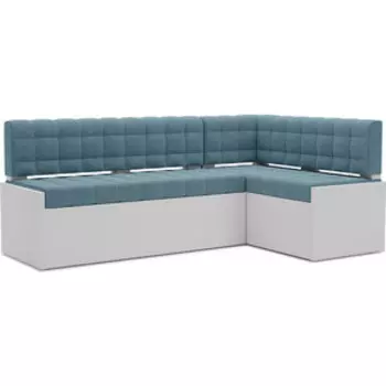 Кухонный диван Mebel Ars Ганновер правый угол (голубой - Luna 089) 208х82х133 см