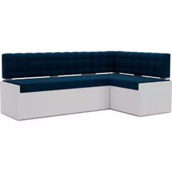Кухонный диван Mebel Ars Ганновер правый угол (темно-синий - Luna 034) 208х82х133 см