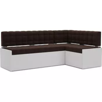 Кухонный диван Mebel Ars Ганновер правый угол (велюр молочный шоколад НВ-178 13) 178х82х103 см