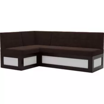 Кухонный диван Mebel Ars Нотис левый угол (велюр шоколад HB-178 16) 207х82х132 см