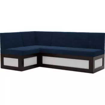 Кухонный диван Mebel Ars Нотис левый угол (темно-синий - Luna 034) 207х82х132 см