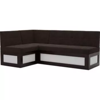 Кухонный диван Mebel Ars Нотис левый угол (Кордрой коричневый) 207х82х132 см