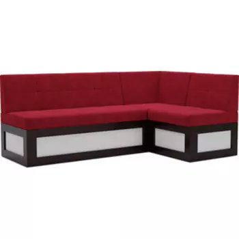 Кухонный диван Mebel Ars Нотис правый угол (Кордрой красный) 207х82х132 см
