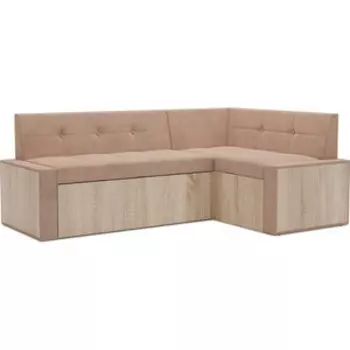 Кухонный диван Mebel Ars Таллин правый угол (бежевый - Luna 061) 190х83х120 см