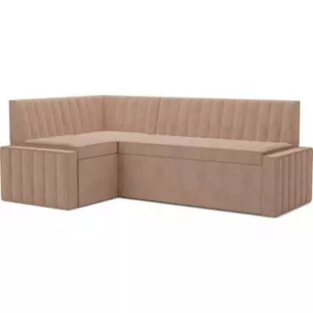 Кухонный диван Mebel Ars Вермут левый угол (бежевый - Luna 061) 213х82х133 см